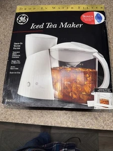 GE Ice Tea Maker 8 Cup (106824) W/ Drop-In Bonus 2 Water Filters Factory Sealed - Picture 1 of 6