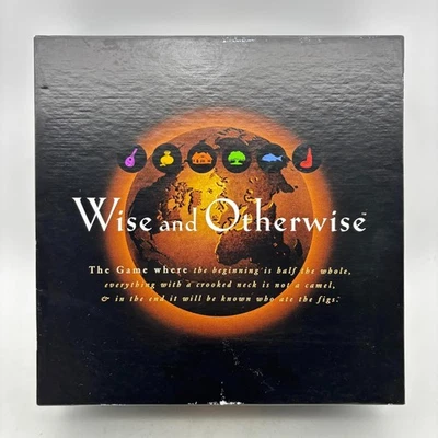 Saggio e Altro Gioco da Tavolo COMPLETO 1997 Trivia Party Parola Famiglia - Immagine 1 di 4