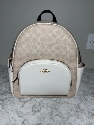 Coach Women’s Backpack  IMXDM Sand / Chalk CZ176 Court Backpack NICE - Image 1 of 4
