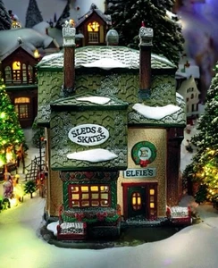 VTG Dept. 56 “Elfie's Sled and Skate” North Pole Heritage Village Retired - Picture 1 of 10