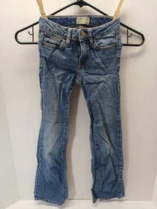 Gap Kids Blue Jeans Girls 7 Slim Strech Denim Boot Cut 20" Waist 22" Inseam - Picture 1 of 6