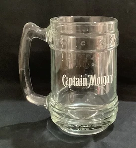 CAPTAIN MORGAN RUM HEAVY GLASS TANKARD STEIN - Picture 1 of 9