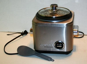 Cuisinart 4 Cup Rice Cooker Steamer Stainless Steel CRC-400 - Picture 1 of 5