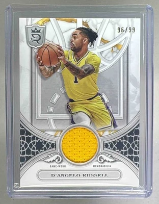 D'Angelo Russell 2023 Topps Royalty Collection #RBR-DR Round Ball Patch /99 - Image 1 of 3