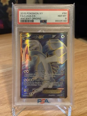 2015 POKEMON XY ANCIENT ORIGINS 94/98 LUGIA EX- PSA 8 - Image 1 of 2