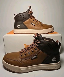 Zapatilla deportiva Timberland Maple Grove Mid de encaje óxido grano completo para hombre talla 9 - Imagen 1 de 7