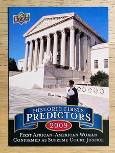 2009 Upper Deck Historic Predictors African American Woman Supreme Court (NM) - Picture 1 of 2