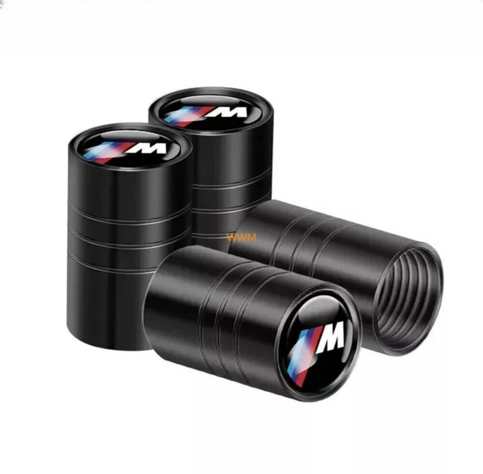 Reifen für BMW M-Logo Aluminium - Schwarz Ventilkappen AZ 4Pcs/Set Ventilkappen  - Image 1 of 1