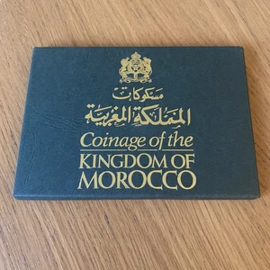 1974 - 1975 ROYAL MINT COINAGE OF THE KINGDOM OF MOROCCO PROOF COIN SET #25208 - Picture 1 of 5
