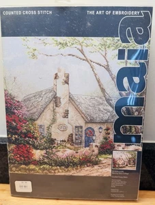 Kit de punto de cruz contado MAIA "Morning Glory Cottage", 95’ Thomas Kincade - Imagen 1 de 4