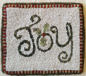 Joy - Paper Rug Hooking Pattern - Prairie Road Designs - Picture 1 of 3