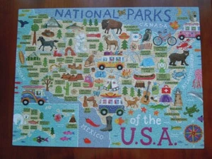 NATIONAL PARKS OF THE U.S.A. 500 PCS COMPLETE MADE IN U.S.A. CEACO MA - Picture 1 of 5