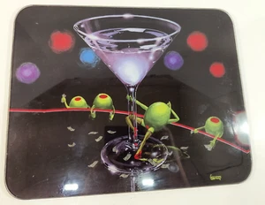 Michael Godard Dirty Martini Glass Cutting board 15" x 12" good condition - Picture 1 of 6