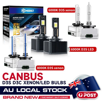 For Mercedes-Benz CLA250 2013-2016 2X D3S Headlight Bulb High Low Beam 6000K - image 1 of 4