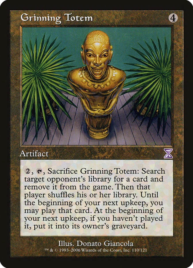 1x Grinning Totem - NM (pack fresh) - Time Spiral - SPARROW MAGIC mtg - Image 1 of 1