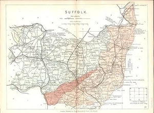 Antique map, Reynolds, Suffolk - Picture 1 of 2