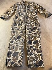 Winchester Mens Size Large Camouflage Overall Jumpsuit Thick 100% Cotton Hunting