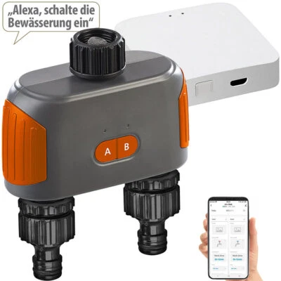 2-Zonen Bewässerungssystem, Timer, manuell & App, BT5 & WLAN Gateway - Bild 1 von 4