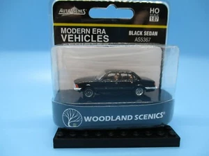 WOODLAND SCENICS MODERN ERA HO SCALE VEHICLES - BLACK SEDAN - NEW!! - Picture 1 of 1
