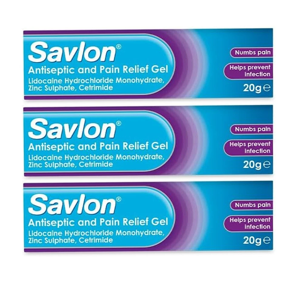 Savlon Dual Action Antiseptic Gel - 20g Pack of 3