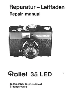 ROLLEI 35 LED Filmkamera SERVICEHANDBUCH EXPLODIERUNGEN TEILLISTEN DOWNLOAD - Bild 1 von 1