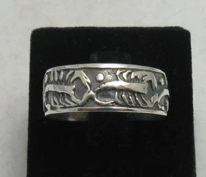Stylish Sterling Silver Ring Solid Hallmarked 925 Band Scorpion Handmade - Picture 1 of 1
