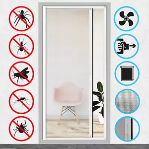 Insektenschutz Rollo Tür Moskito Gewebe Netz 125/160x225cm Fliegengitter kürzbar - Bild 1 von 26