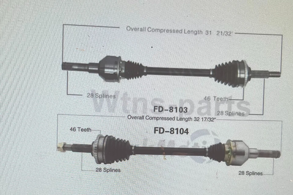 Lincoln LS 2000 juntas CV Foto 1 de 1
