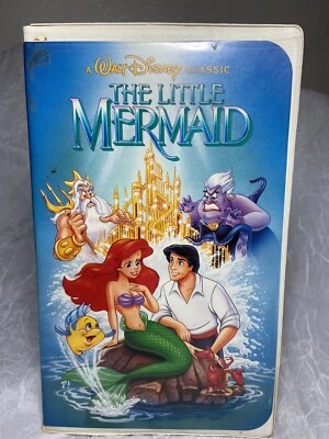 RARE Disney The Little Mermaid (VHS, 1989, Black Diamond Edition) Banned Cover! - Image 1 of 4