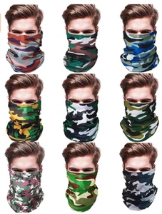 8 Face Neck Gaiter Unisex Cooling Scarf Balaclava Headwear Mask UV Resistance - Picture 1 of 2
