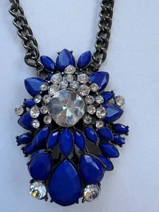 Park Lane "SPELLBOUND" Necklace Blue Stones, Austrian Crystals - Picture 1 of 4