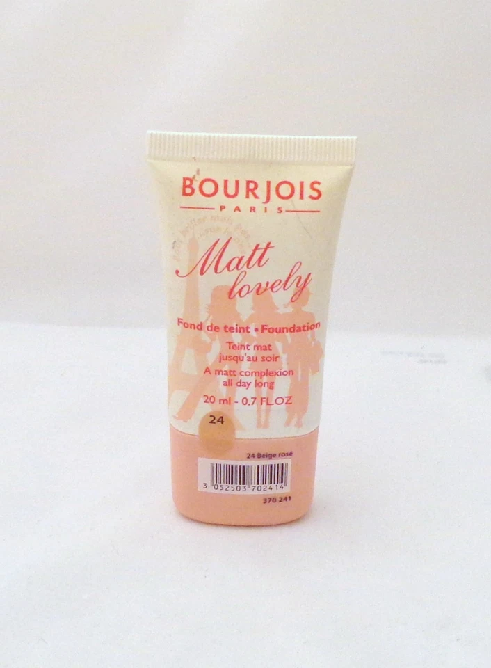BOURJOIS MATT LOVELY FOUNDATION #24 BEIGE ROSE~ 0.7 oz./20 m. ~ NWOB - Image 1 of 1
