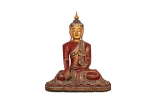Großer Vergoldeter Holz Buddha Im Burmesischen Stil, Burma O. Thailand 20. Jh. - Bild 1 von 11
