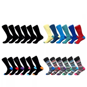 Calcetines Para Hombre Algodón No Elásticos Talla 6-11 Suave Suelto Top Diabético Paquete de 3,6,9,12 - Imagen 1 de 9