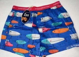 NWT PETER ALEXANDER MENS LETS GO FISHING BOXER SHORTS SIZE XXXL - Picture 1 of 5