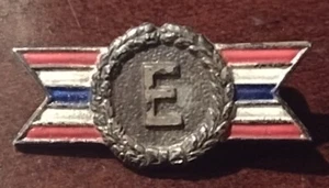 Seconda guerra mondiale esercito - Spilla militare vintage marina E per premio alla produzione - Foto 1 di 2