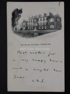 Cambridge: Newnham College c1902 10pm 24th December Undivided Back - Picture 1 of 2