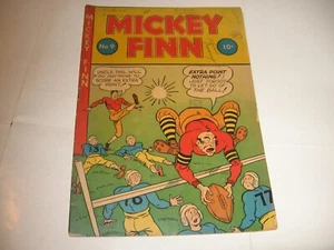 MICKEY FINN #9 '46 "Football Cover" -GOLDEN AGE COMIC BOOK - Picture 1 of 2