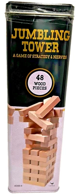 Traditions Jumbling Tower 48 Pieces Cardinal Games Strategy & Nerves Toys 6+ NEW - Image 1 of 2