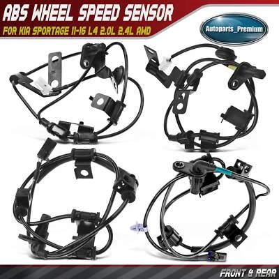 4x Nuevo Sensor de velocidad de rueda ABS delantero y trasero para Kia Sportage 11-16 L4 2,0 L 2,4 L Foto 1 de 4