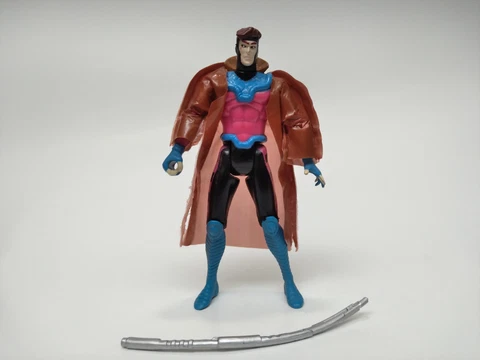 Gambit Action Figure - Loose, Accessories - Toy Biz 1992 - Marvel, X-Men Cover