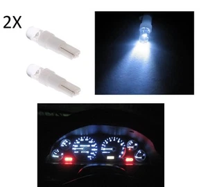 2X WHITE LED LAMP POSITION LIGHTS T5 car bulb 12V car cabin light - Picture 1 of 1