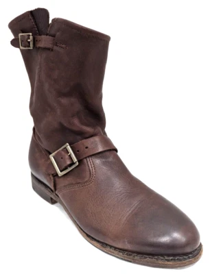 ВИНТАЖНЫЙ обуви компании женщин VERONICA коричневый Moto ботильоны размер США 8M США EUC * - Изображение 1 из 4