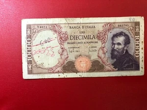 Republic Italian 10000 Livres Michelangelo 08-06-1970 - Picture 1 of 2
