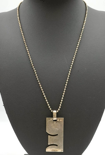 Collana con ciondolo GUCCI Costellazione Gemelli argento sterling 925 catena sfere usata