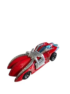 2000 Hot Wheels Arachnorod Spiderman Race Car Red Blue Silver Marvel - Picture 1 of 4