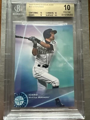 Ichiro Suzuki 2020 Topps X Steve Aoki #38 Mariners BGS 10 PRISTINE🔥INVEST🔥📈 - Image 1 of 2