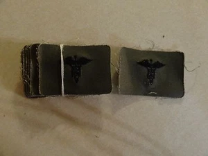 US MILITARY SEW ON PATCH ARMY SET OF 2 SUBDUED VIETNAM ERA OD GREEN MEDICAL - Picture 1 of 1