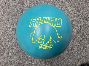 14 Pfund 13 Unzen gebrauchte Brunswick TEAL RHINO PRO Bowlingkugel - Bild 1 von 2