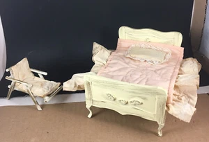 Vintage Chadwick Doll French Provincial Wood Miniature Furniture Bedroom Chair - Picture 1 of 12